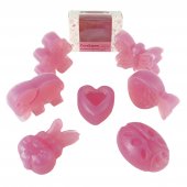 CocoSapun transparent figurine cu argan, nalba mare si note lila 50 g